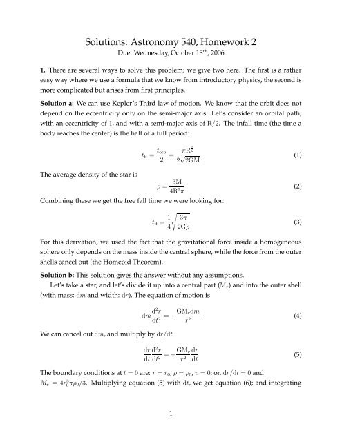 Solutions for Homework #2