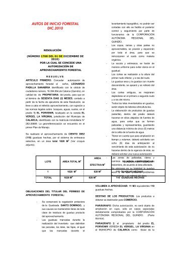 Boletín Ambiental Diciembre 2010 - Corporación Autónoma ...