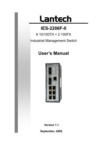 IES-2206F-II - Lantech Communications Global Inc