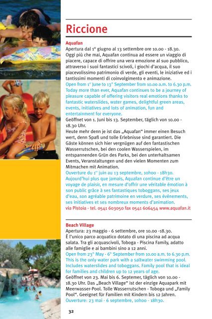 Info book Famiglie e bambini Families and children Familien und ...