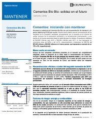 Cementos: iniciando con mantener - Celfin Capital