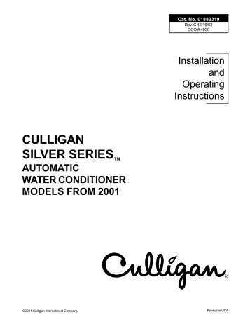 CULLIGAN SILVER SERIES - Culligan of Mid Missouri