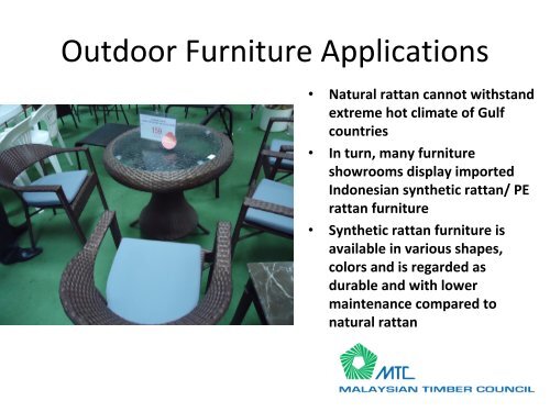 Outdoor Furniture Market - MTIB