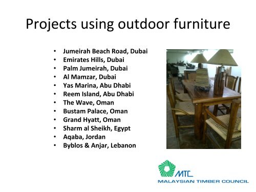 Outdoor Furniture Market - MTIB