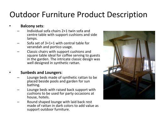 Outdoor Furniture Market - MTIB