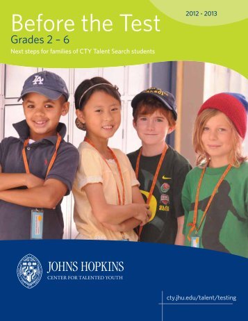 Before the Test - Johns Hopkins Center for Talented Youth - Johns ...