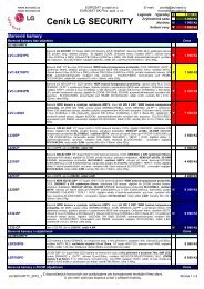 CenÃ­k LG SECURITY - Eurosat CS