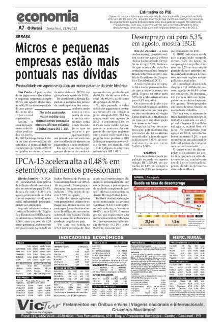 No pior desempenho do ano, empregos tÃªm forte queda - O ParanÃ¡