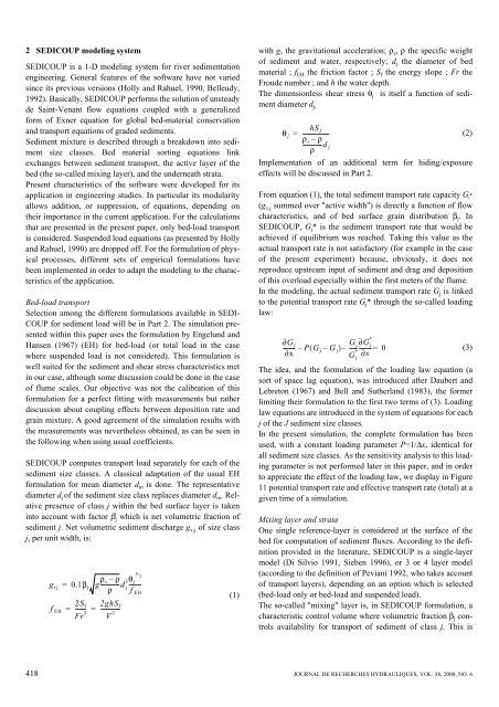 Numerical simulation of sediment mixture deposition part 1 ... - LTHE