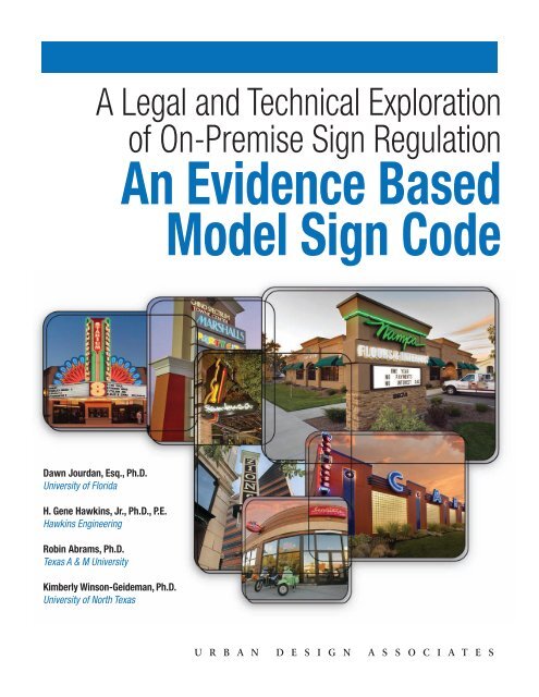 An Evidence Based Model Sign Code - College of Design ...