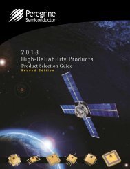 2013 High-Reliability Products - Peregrine Semiconductor