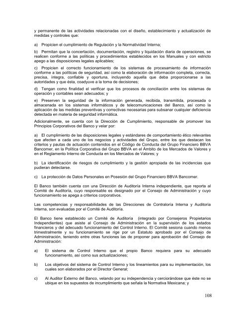 Reporte Anual que se presenta de acuerdo con las disposiciones ...