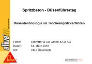 Die neue 2012-er SpritzdÃ¼sengeneration der Sika ... - Schretter & CIE