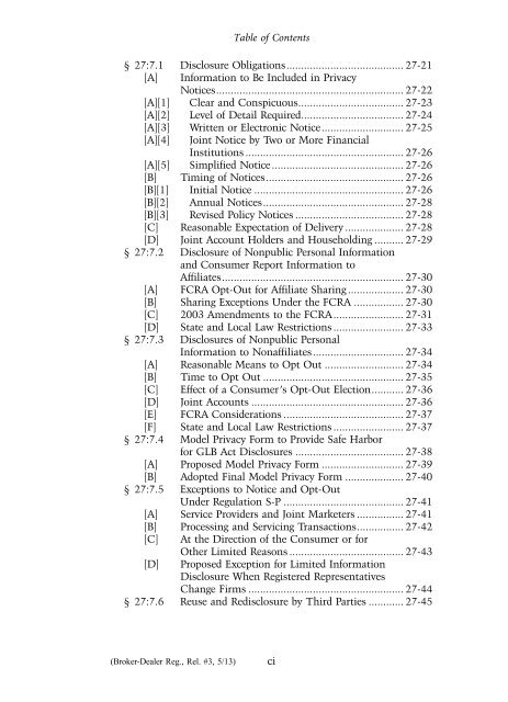 Table of Contents - Practising Law Institute