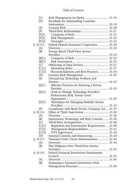 Table of Contents - Practising Law Institute