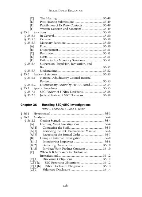 Table of Contents - Practising Law Institute
