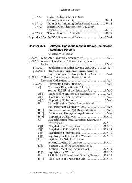 Table of Contents - Practising Law Institute