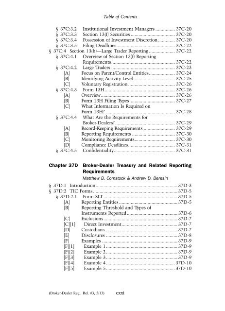 Table of Contents - Practising Law Institute