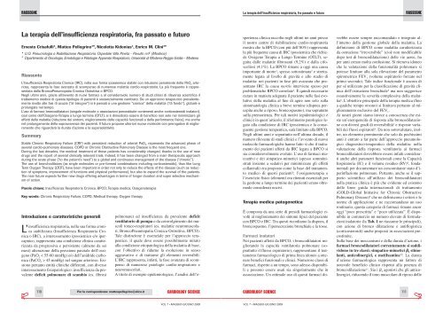 La terapia dell'insufficienza respiratoria, fra passato e futuro. - sicoa