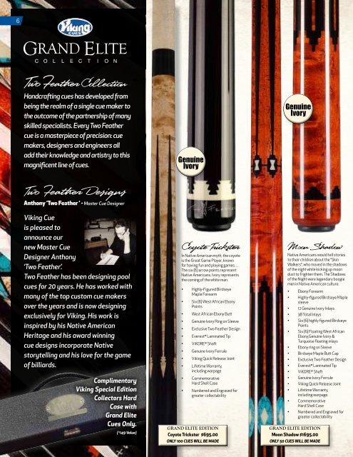 Viking Cues Catalog 2013 - Spartan Custom