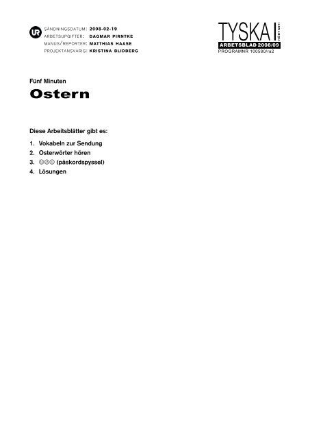 Ostern - Ur