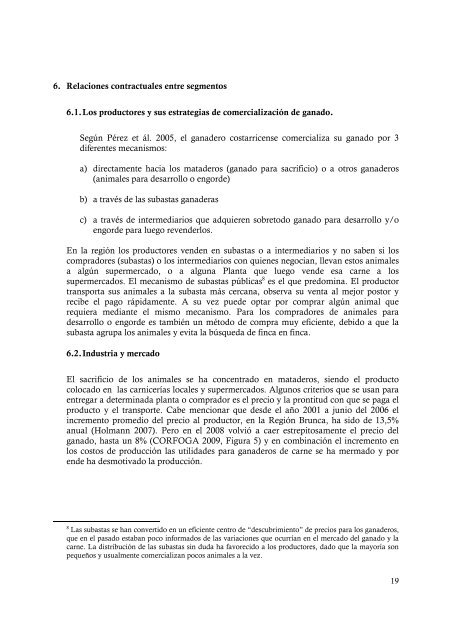 CaracterizaciÃ³n de la agrocadena de la carne bovina en la ... - Catie