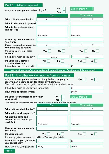 Housing Benefit & Council Tax Support claim form - Taunton Deane ...