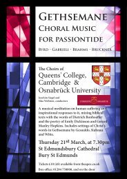 Gethsemane â 21 March 2013 - College Choir