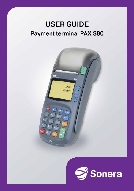 Payment terminal PAX S80 - Sonera