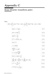 Some Fourier transform pairs