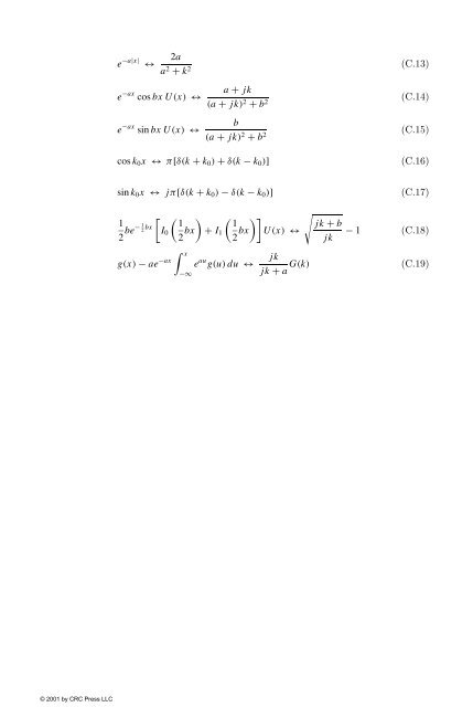 Some Fourier transform pairs