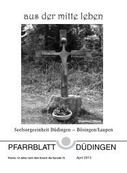 April 2013 - Pfarrei DÃ¼dingen