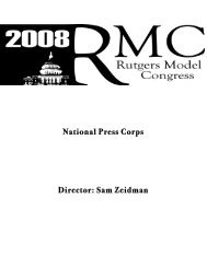 National Press Corps Director: Sam Zeidman - Institute for Domestic ...