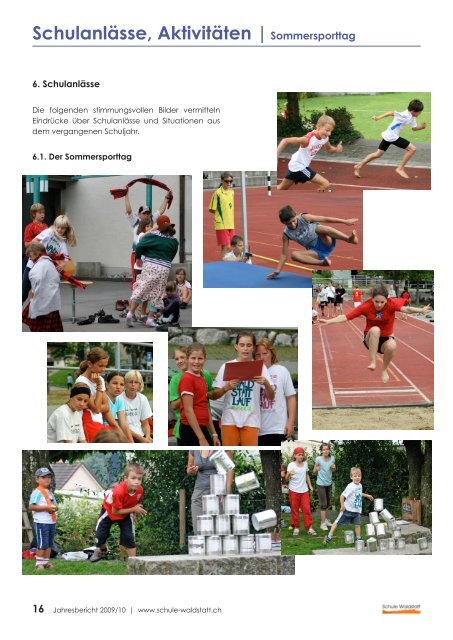 Jahresbericht 09/10 - Schule Waldstatt
