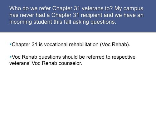 Veterans Education Frequently Asked Questions - Massachusetts ...