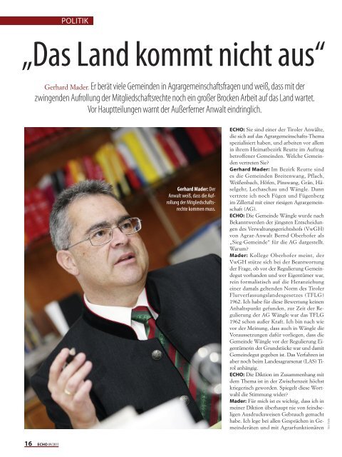 âDas Land kommt nicht ausâ - Interview mit Rechtsanwalt ... - Liste Fritz