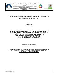 CONVOCATORIA A LA LICITACIÓN PÚBLICA NACIONAL MIXTA ...