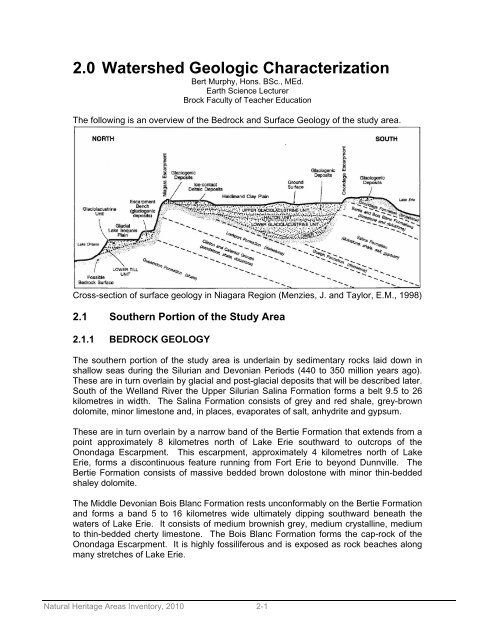 2.0 Watershed Geologic Characterization.pdf - Niagara Peninsula ...