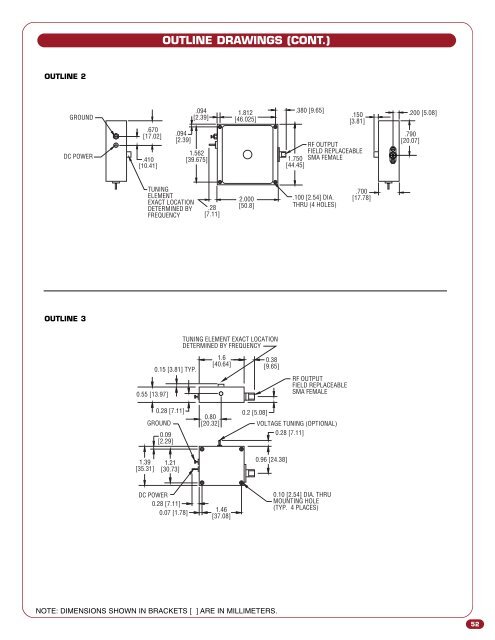 FREE-RUNNING DIELECTRIC RESONATOR OSCILLATORS - ATVA