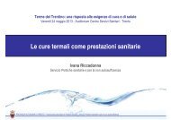 Le cure termali come prestazioni sanitarie Ivana ... - Trentino Salute