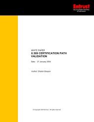 X.509 Certification Path Validation - Entrust