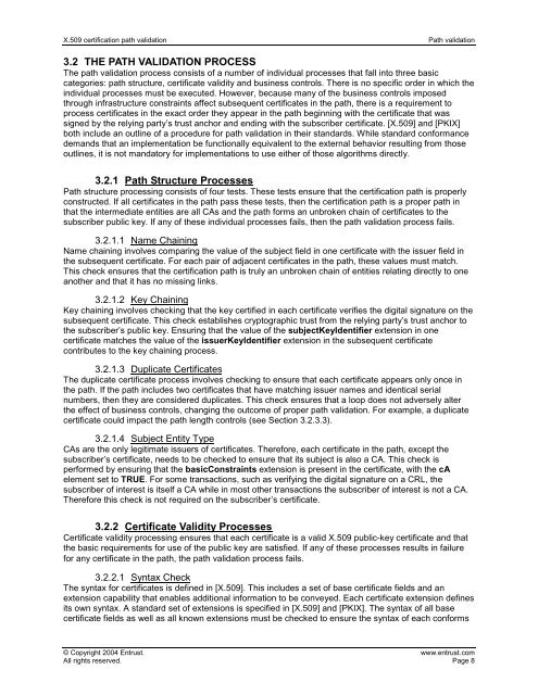 X.509 Certification Path Validation - Entrust