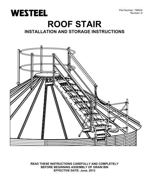 198934 Roof Stairs INSTALLATION INSTRUCTIONS.pdf - Westeel