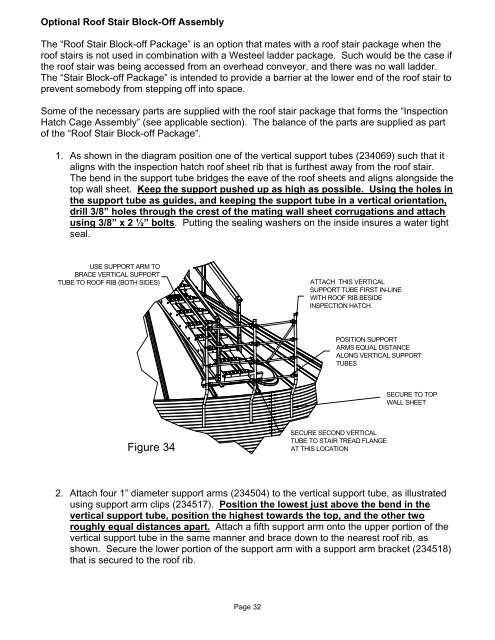 198934 Roof Stairs INSTALLATION INSTRUCTIONS.pdf - Westeel