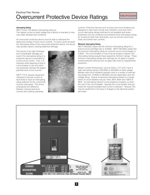 Overcurrent Protection and Devices, Short-Circuit Calculations ...