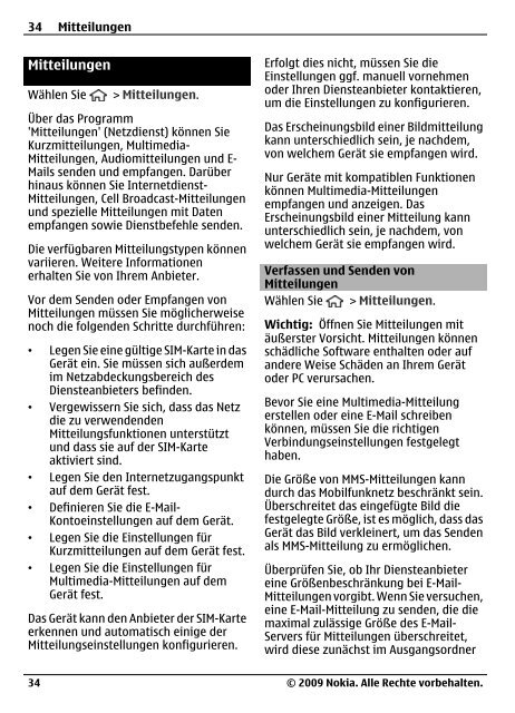 Nokia-6700-slide-Bedienungsanleitung.pdf ... - Fonmarkt.de