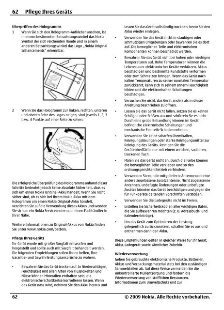 Nokia-6700-slide-Bedienungsanleitung.pdf ... - Fonmarkt.de