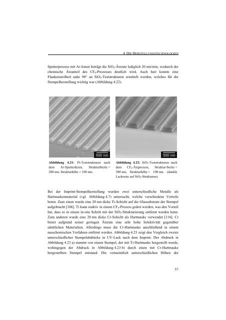 Entwicklung einer Nanotechnologie-Plattform für die ... - JuSER