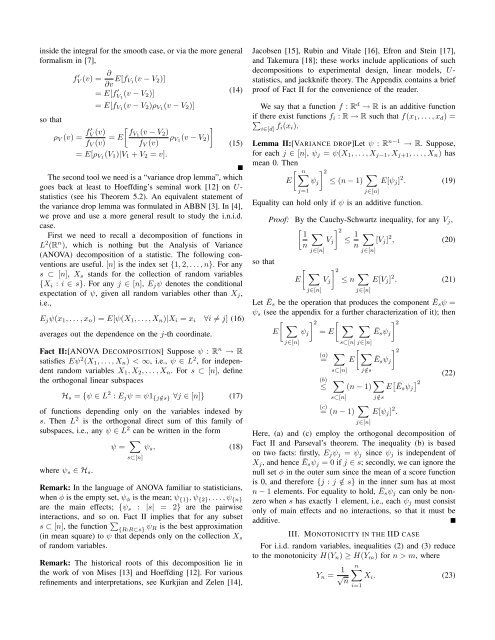 The Monotonicity of Information in the Central Limit Theorem and ...