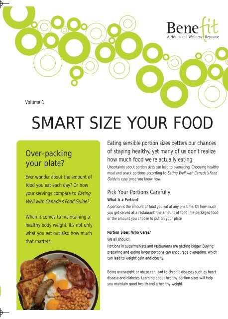 Smart Size your Food (277KB, 4 pages) - Region of Peel